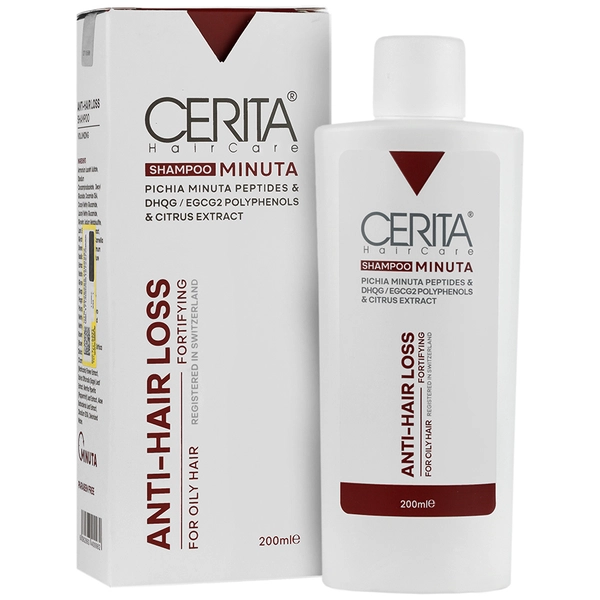 شامپو ضد ریزش مینوتا سریتا موهای چرب - هلثیا