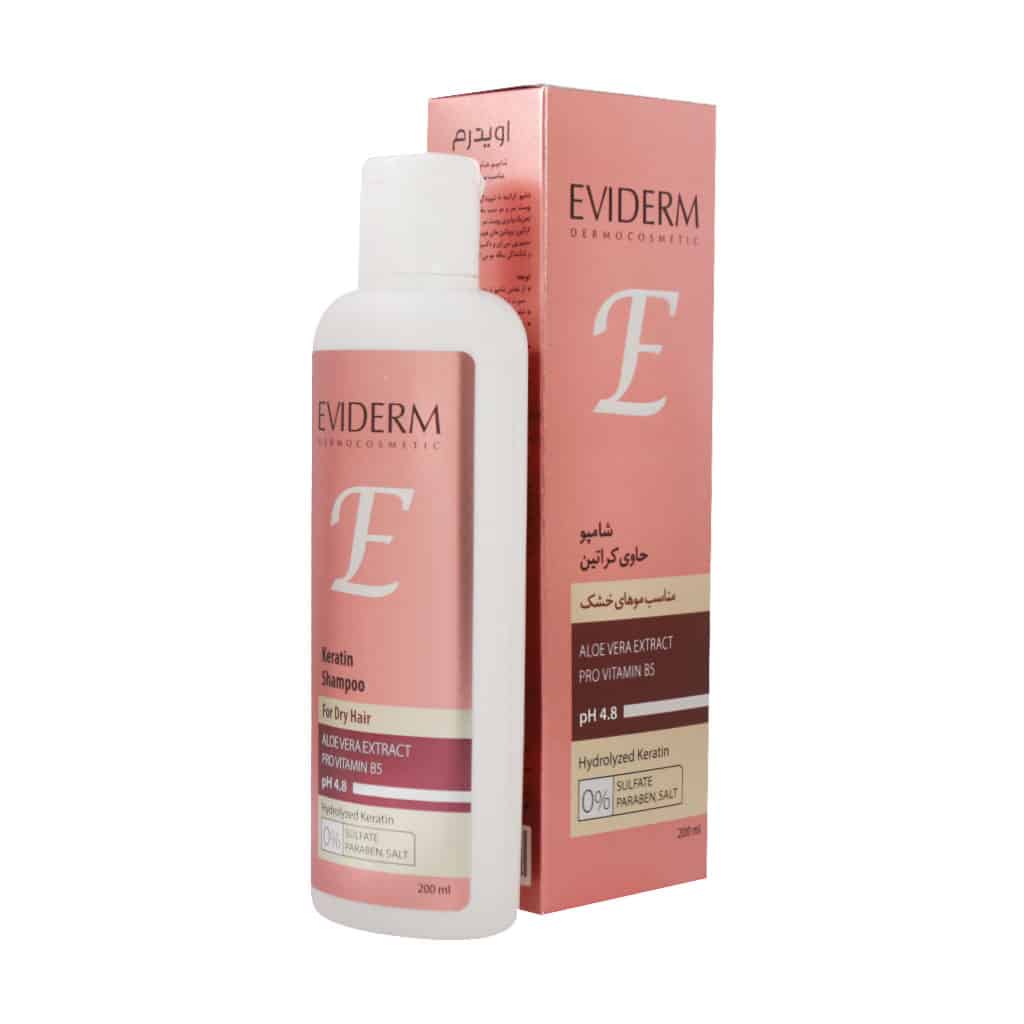 شامپو فاقد سولفات کراتینه موهای خش