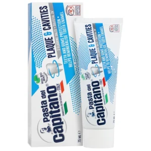 خمیر دندان ضد پلاک و پوسیدگی دندان 75 میلی لیتر پاستا دل کاپیتانو